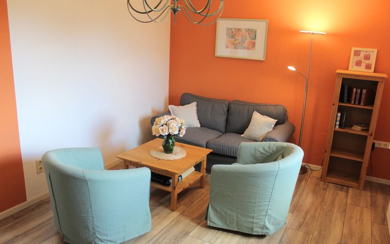 Fewo 1 Wohnzimmer Sitzecke